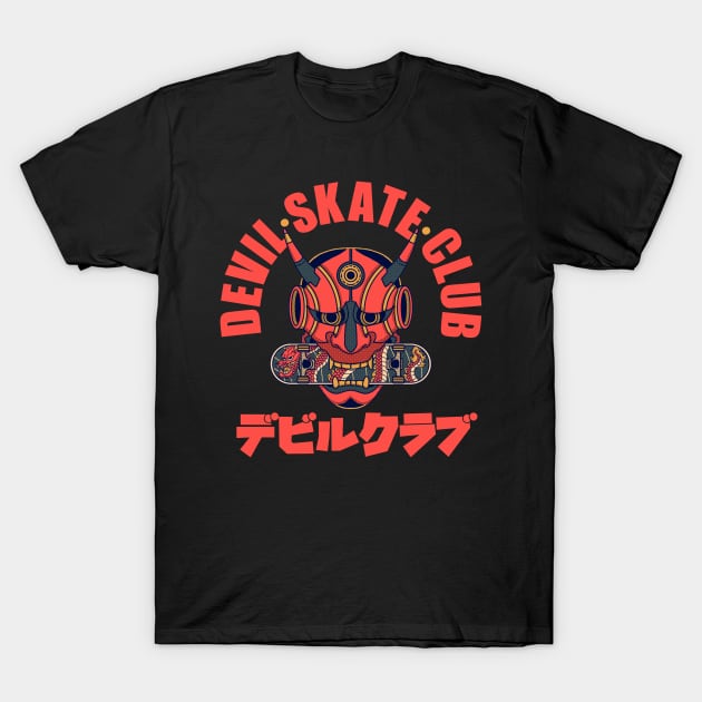 Devil Skate Club T-Shirt by Area999